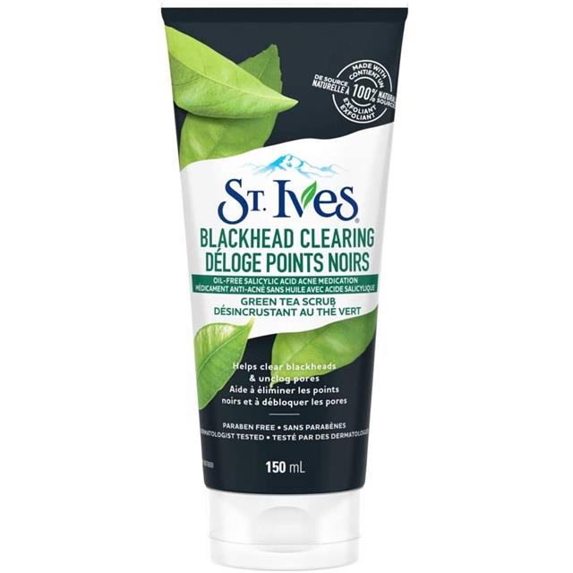 【凑单必备】St. Ives 绿茶磨砂膏去黑头，含水杨酸