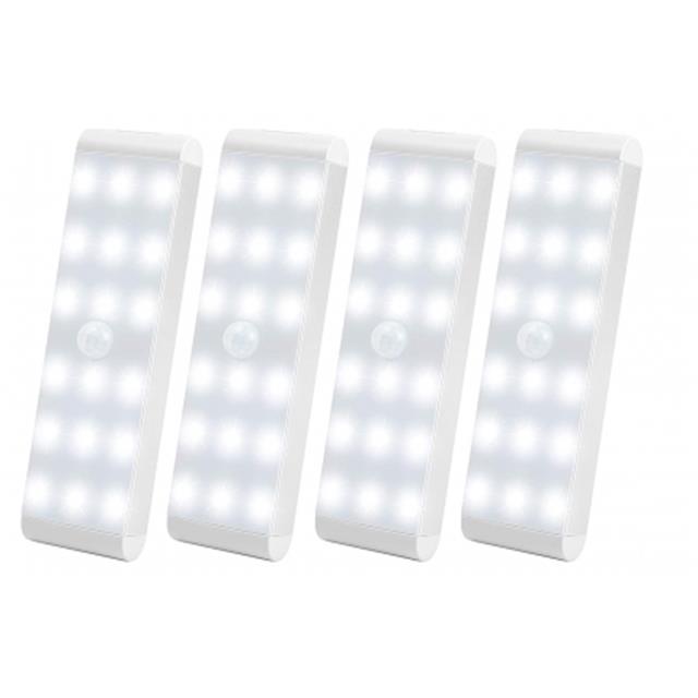 【亚马逊折扣随时无】Lightbiz 18-LED 室内运动感应灯4件套$24.99