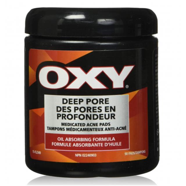 Oxy水杨酸祛痘控油棉片90片$5.68!适合油痘肌