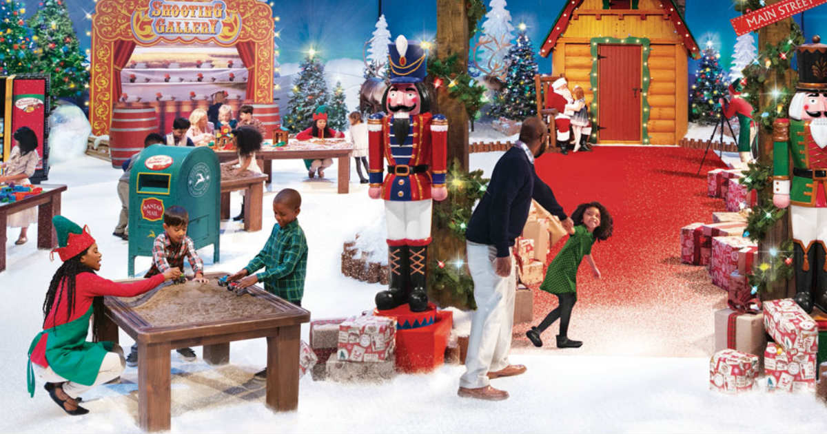 免费圣诞老人的仙境活动在巴斯专业商店