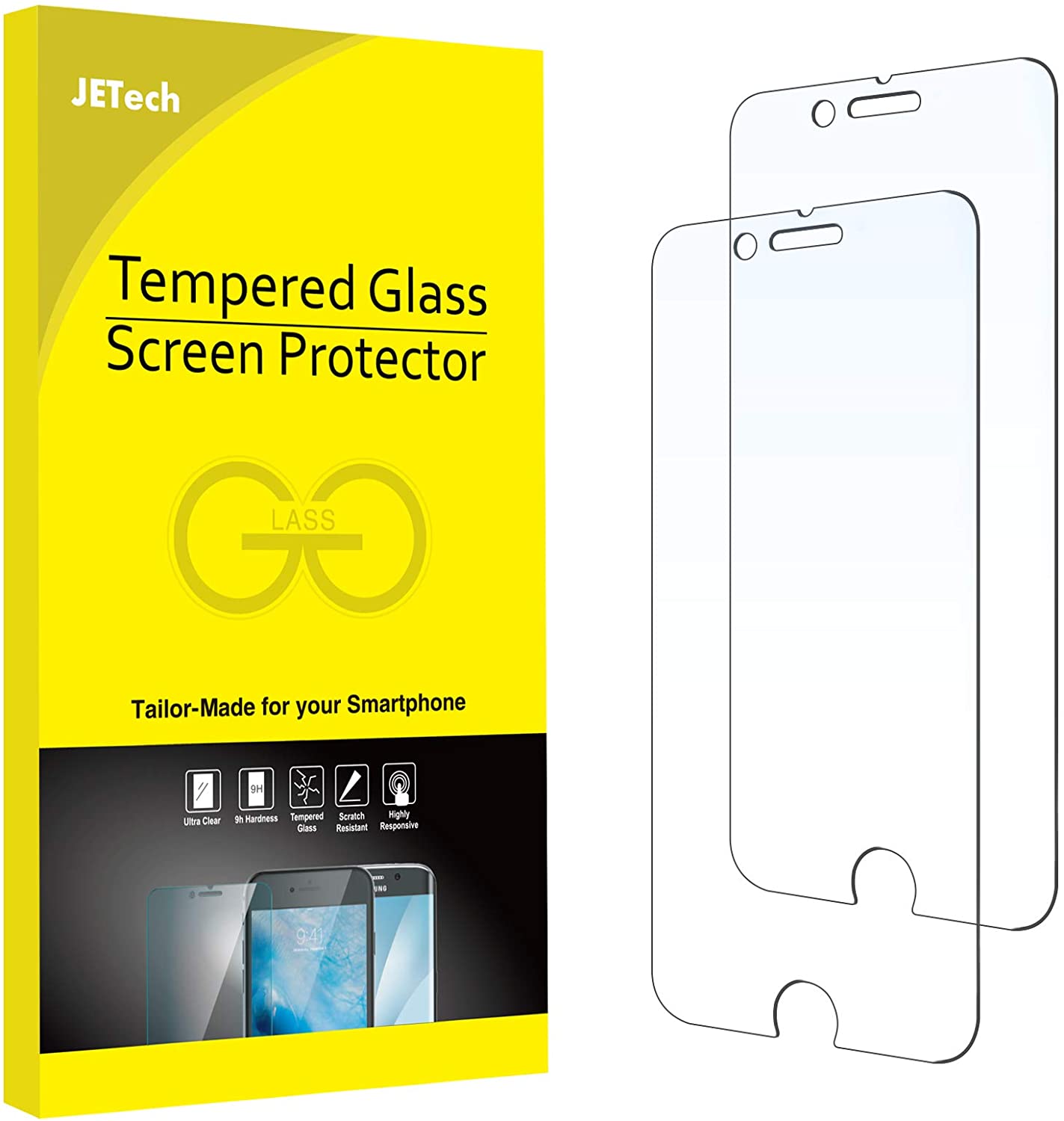 超高人气：JETech屏幕保护膜，适用于iPhone 8 Plus和iPhone 7 Plus，7折！