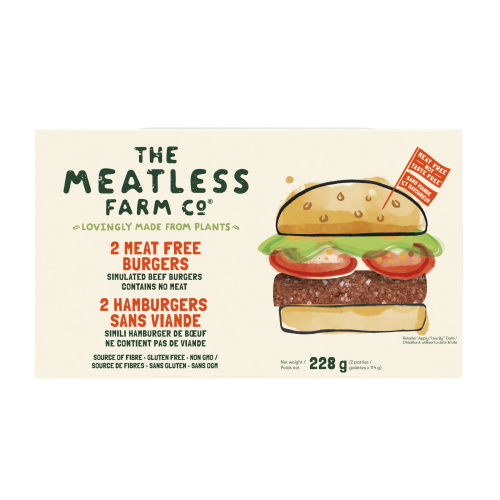 免费Meatless Farm的多汁无肉汉堡