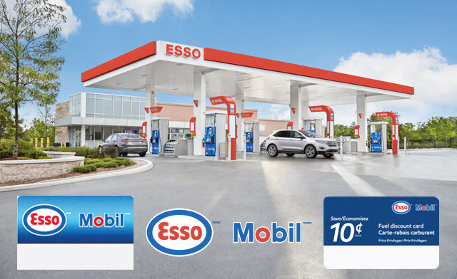 Esso™ 和 Mobil™：10 美分的燃油折扣和礼品卡, 相当于9.1折