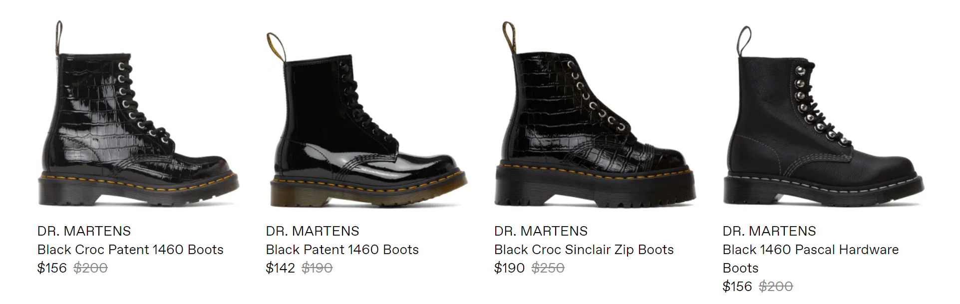 Dr.Martens马丁靴5.5折起！$122收经典款