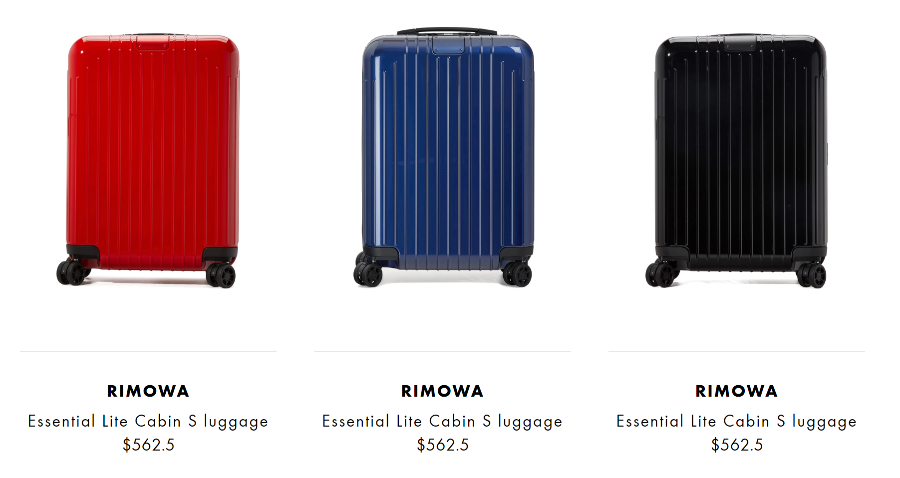 RIMOWA 高级行李箱变相低至9折!登机箱$562