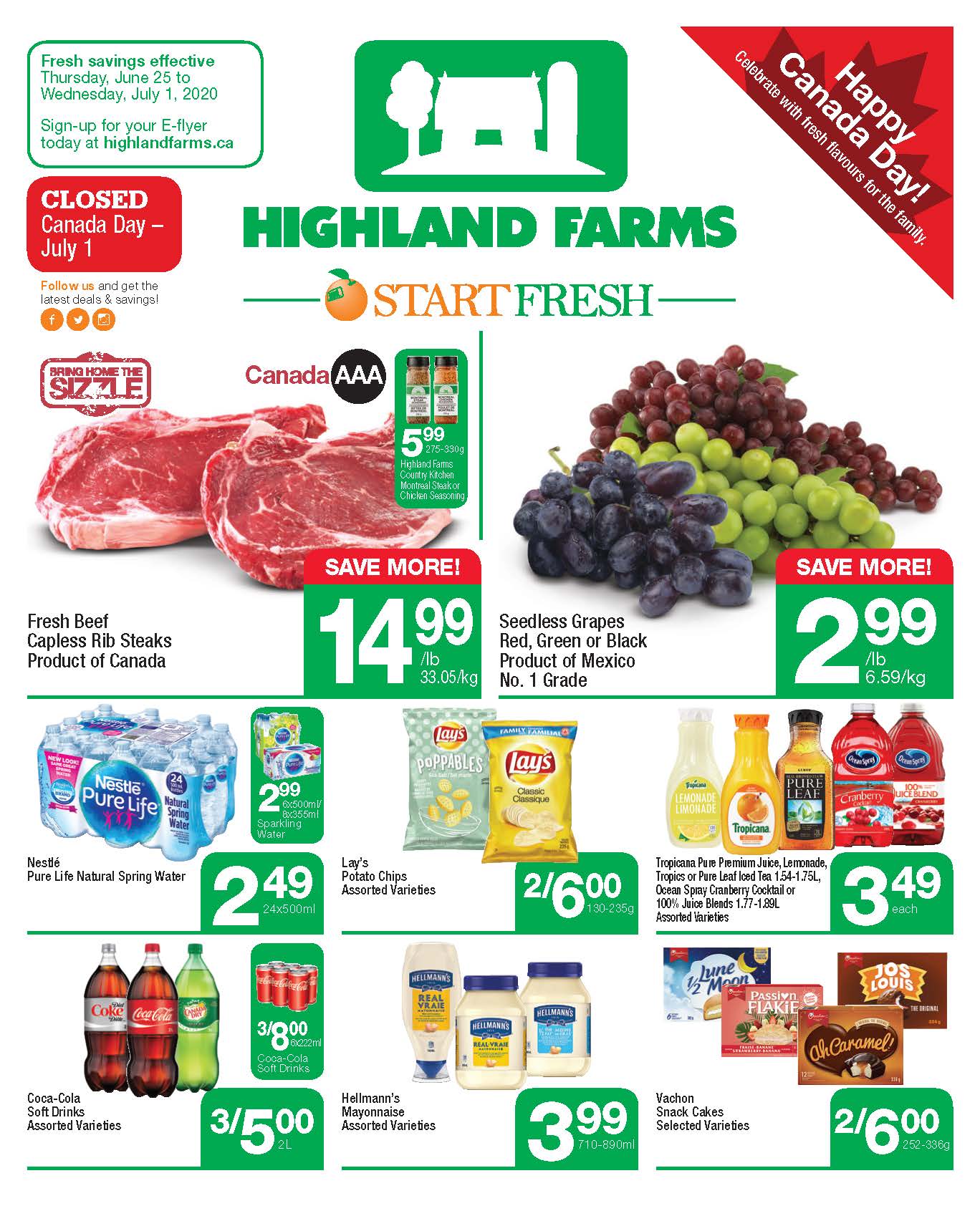 Highland Farms 店铺海报 06月25日-07月01日