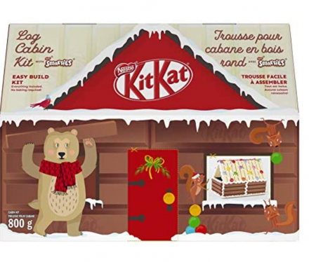 Nestle KITKAT节日糖果小木屋套装$11.99！