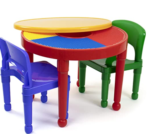 Tot Tutors 2合1 儿童桌椅套装 / 乐高玩具桌