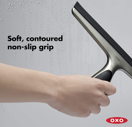 OXO不锈钢刮板+吸盘3折！擦玻璃窗户神器