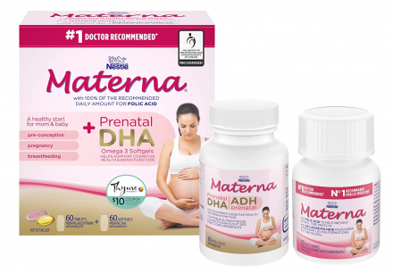 孕妇复合维生素含丰富叶酸+孕期DHA套组$22.79