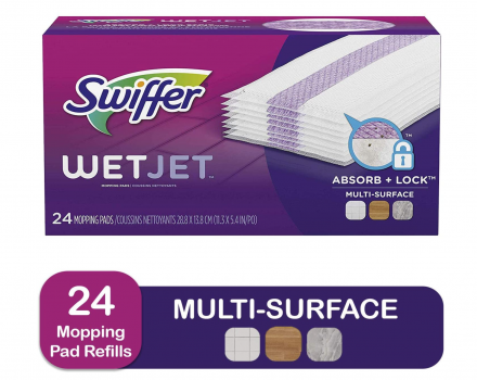 Swiffer Wetjet 拖把湿抹布替换装24片双面可用