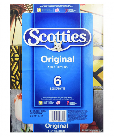 Scotties Original 柔软2层面巾纸6盒$5.69！
