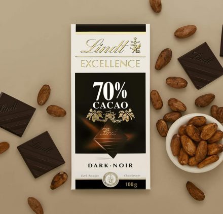 Lindt Excellence 70%可可黑巧克力$3.27