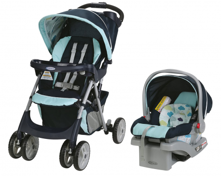 Graco Connect四轮婴儿推车+提篮安全座椅$199.97